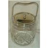Image 1 : Biscuit Barrel Crystal and Silver plate #1279727