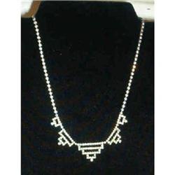 Art Deco Necklace.Rhinestone. #1279729