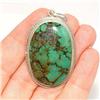 Image 1 : STERLING SILVER Estate TURQUOISE Pendant #1286441