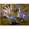 Image 1 : STERLING SILVER Estate MOONSTONE Earrings #1286476
