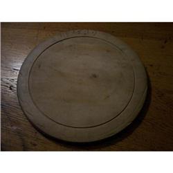 Antique Round Wooden Breadboard #1286609