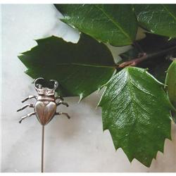 C. 1900 STERLING SCARAB BEETLE PIN #1287076