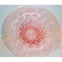 Pink Cut Glass  Large Footed Bowl #1287127