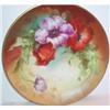 Image 1 : HP Limoges Poppy Plate, Artist Signed #1287149