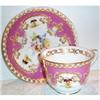 Image 1 : Hand Painted Limoges Pansy Cup and Saucer #1287213