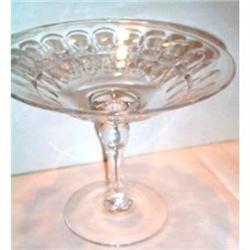 Stewart Thumbprint Cut Glass Footed English #1287275