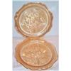 Image 1 : Two Iridescent Iris Depression Dinner Plates #1287281