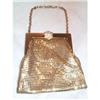 Image 1 : Whiting and Davis Gold Mesh Purse Rhinesone #1287316