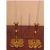 Image 1 : Queen Anne Brass Candlesticks - Pair #1305970