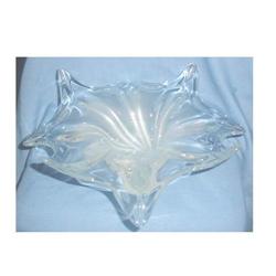 Large Crystal & Frosted Glass Bowl #1306158