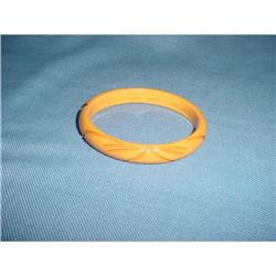 Carved Bakelite Bracelet #1306171