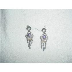 Sterling Silver Marcasite ,Gold  & Amethyst #1306175