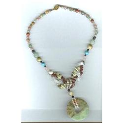 Necklace with Assorted Gemstone Beads #1306178