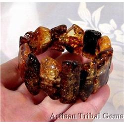 FINEST Opaque BALTIC amber Bracelet #1306527