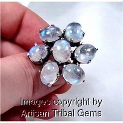 Showstopper MOONSTONE Sterling Tribal Ring #1306543