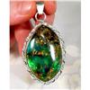 Image 1 : MOST Desirable BLUE Amber Sterling Pendant #1306557