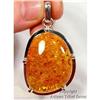 Image 1 : Smashing BALTIC Amber Sterling Pendant #1306584