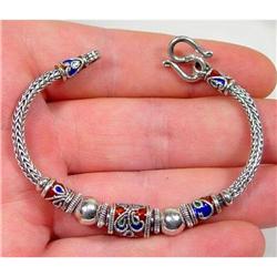 Rocking ENAMEL Sterling Bracelet #1306633