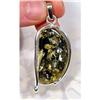 Finest of  Baltic Amber Sterling Pendant #1306641