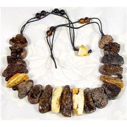 Bold Handknotted Baltic Amber Choker~62 GRAMS #1306669