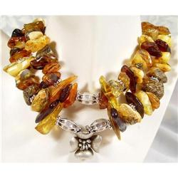 Giant Double NATURAL Baltic Amber Choker~140gra#1306672