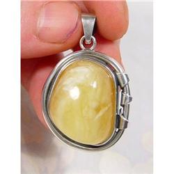 Butter PERFECTION Baltic  Amber Sterling #1306683