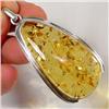 Blazing Rapture  Baltic Amber Sterling Pendant #1306736