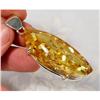 Image 1 : Golden Rapture  Baltic Amber Sterling Pendant #1306737