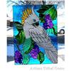 Image 1 :  Stained Glass Painting Cockatoo Grapevine #1306923