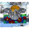 Image 1 :  Stained Glass Painting Regal WHITE SWAN  #1306924