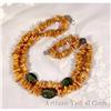 Image 1 :  BUTTER Amber Turquoise Sterling choker~96GRAMS#1306940