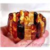 Image 1 : MultiColored Artisan Baltic Amber Bracelet~35G #1306997