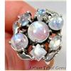 Image 1 : JUST Incredible Mass of Rainbow MOONSTONE Ring #1307007