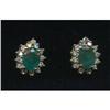 Image 1 : GENUINE 3.85 CTW DIAMOND AND EMERALD CLASSIC #1307020