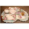 Image 1 : HAND Painted VANITY Set 6 pieces ANTIQUE #1307037