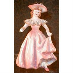 FLORENCE Tess Figurine Pale PINK gown w/ Lace #1307056