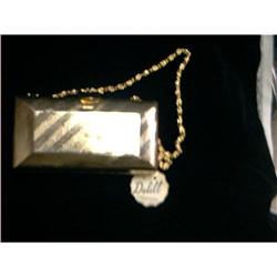 Gold Metal Hand Bag by Delill  #1312066