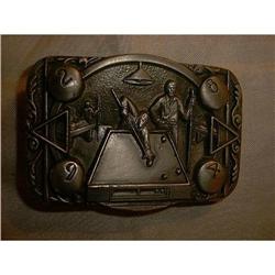 Pool Hall Belt Buckle  #1312075