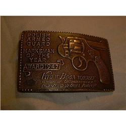 Marksman of the year Belt Buckle 1947  #1312077