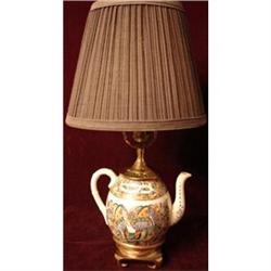 CHINESE EXPORT 1000 BUTTERFLY TEAPOT LAMP #1312085