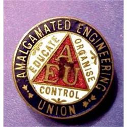 Amalgamated Engineering Union Badge #1312088