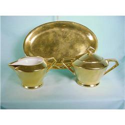 Porcelain Creamer and Sugar with Tray #1312465