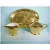 Image 1 : Porcelain Creamer and Sugar with Tray #1312465