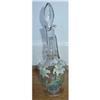 Image 1 : French Hand Enameled Floral Glass Decanter #1312761