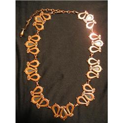 Renoir Copper Necklace Vintage Signed  #1312844