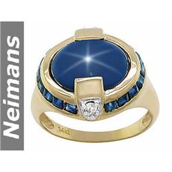 USGL Certified 6.75 ct Citrine & Diamond Ring 14kt Gold