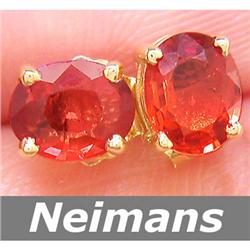Neimans 3.25 ct Fire Opal Ring 14kt Gold USGL CERTIFIED