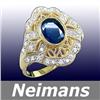 Image 1 : Neimans .50 ct Blue Diamond Pendant 14kt Gold USGL CERT