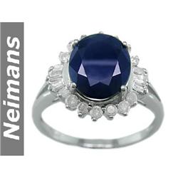 Certified 80.00 ct Sapphire Tennis Bracelet 14kt Gold