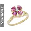 Image 1 : Certified 7.25 ct Morganite & Sapphire Ring 14kt Gold